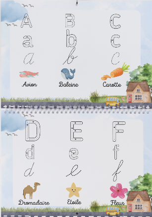 cahier d'activité - L'alphabet en Français