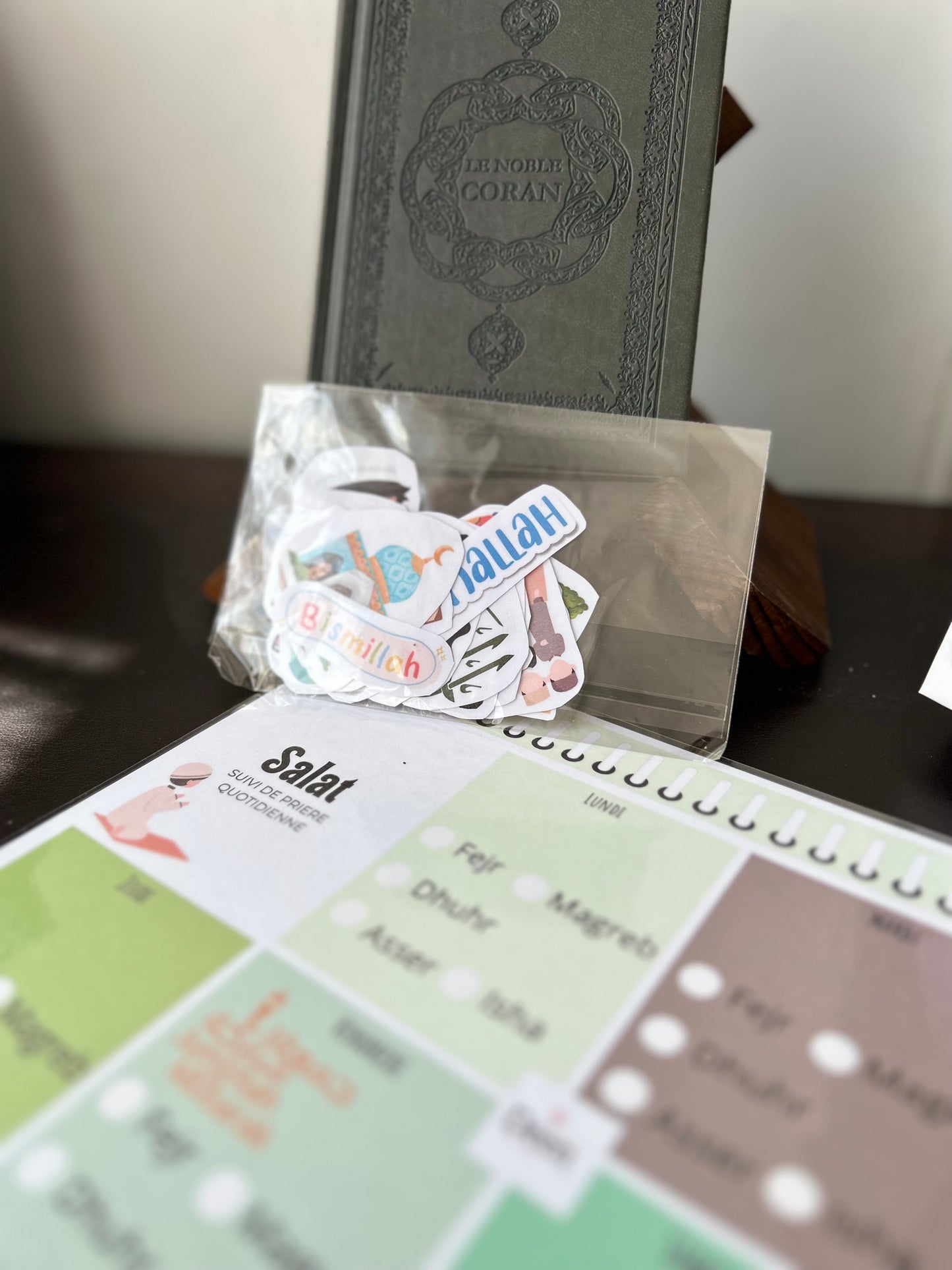 Planning quotidien de prière - Vert